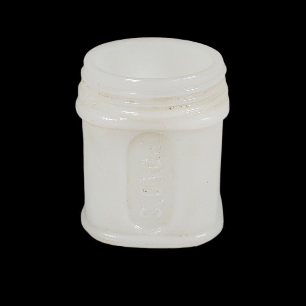 Vintage White 2.5" Milk Glass Ponds Creme Makeup Jar No Lid Miniature NO Lid